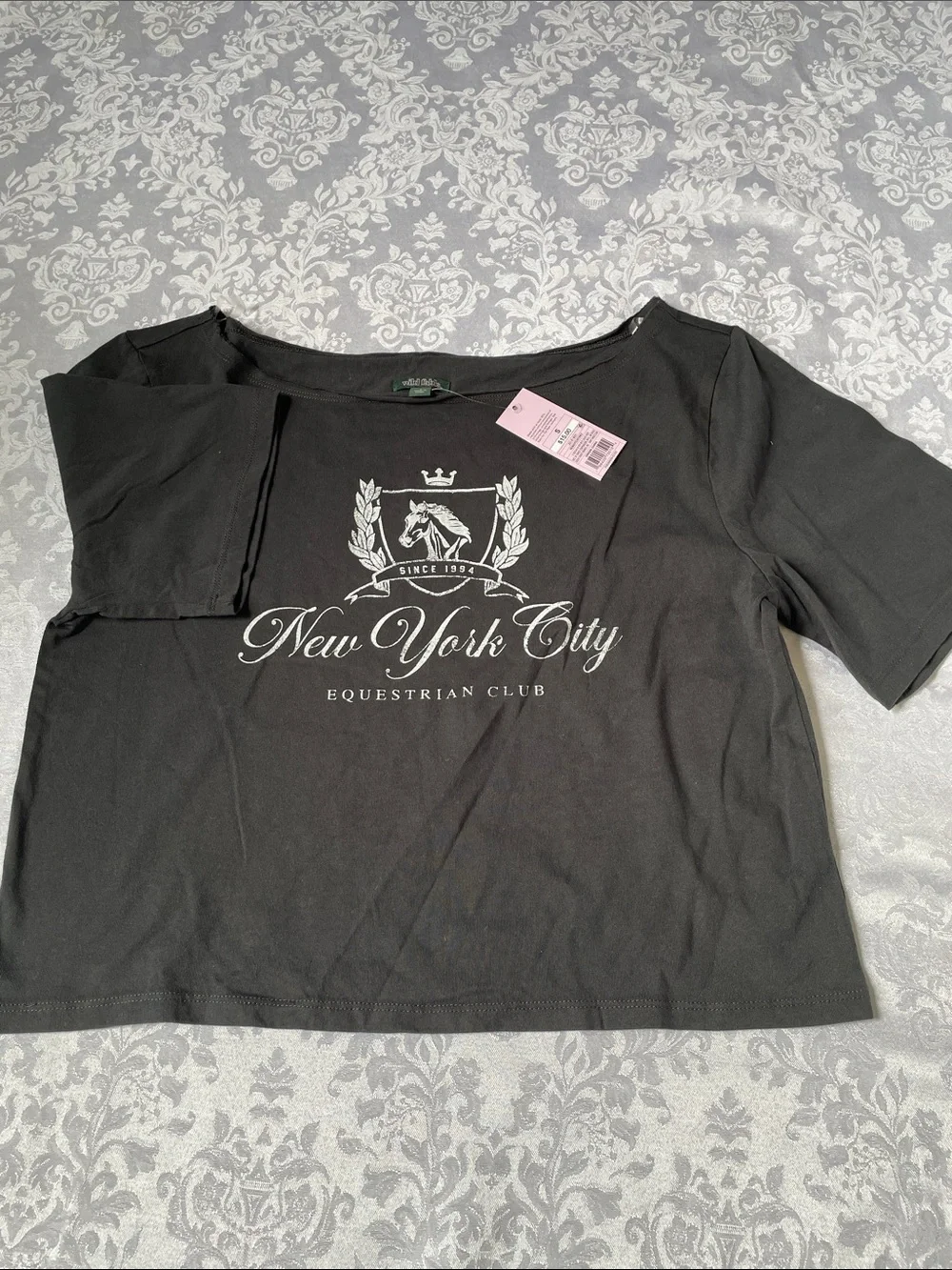NWT New York City Equestrian Club Black Women's Top. Size Small. - Picture 1 of 4